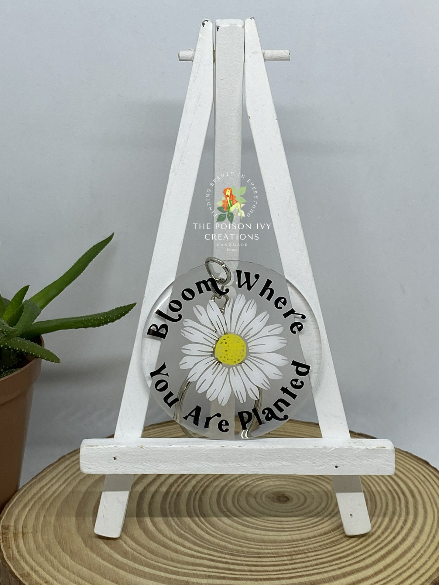 Bloom where you are planted Keyring