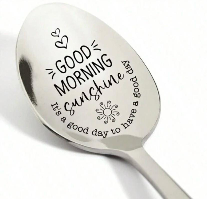 Good Morning Sunshine Engraved Spoon