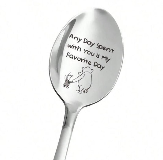 Any day spent with you Engraved Spoon