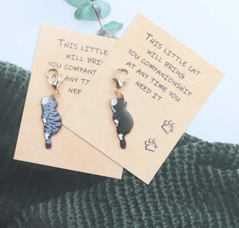 Pocket Hug Cat Keyring