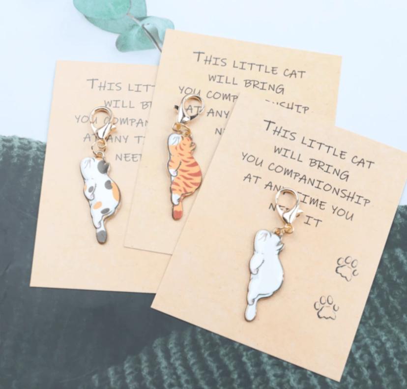 Pocket Hug Cat Keyring