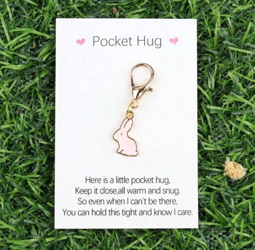 Bunny Pocket Hug Keyring