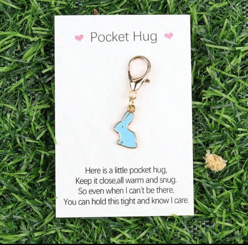 Bunny Pocket Hug Keyring