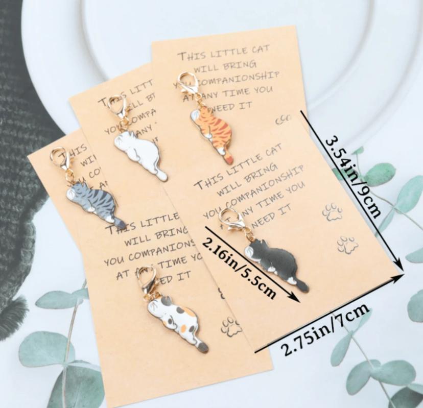 Pocket Hug Cat Keyring