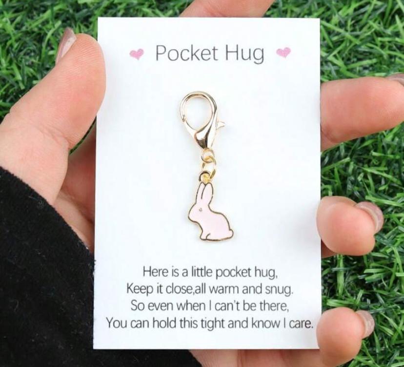 Bunny Pocket Hug Keyring