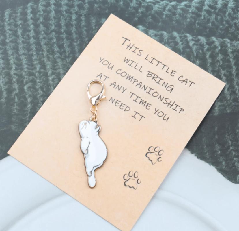 Pocket Hug Cat Keyring