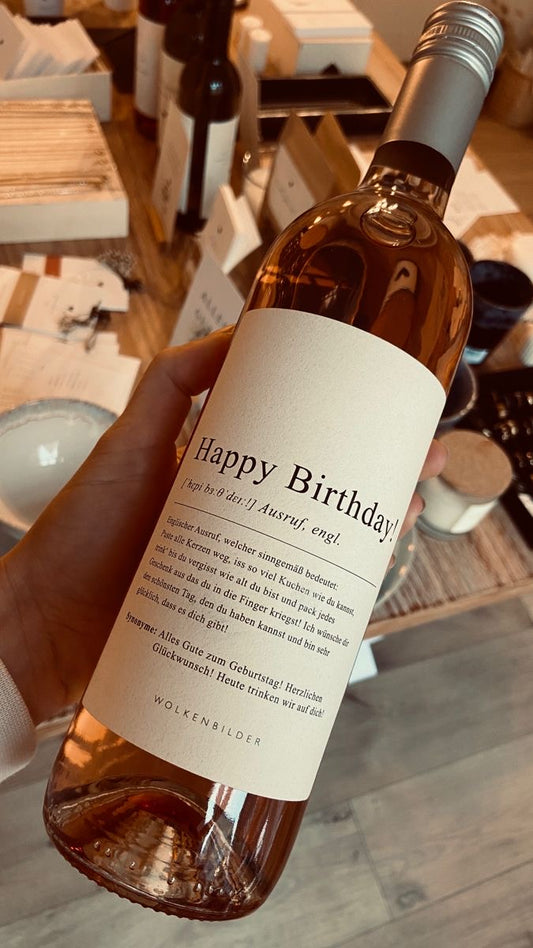 Personalized Birthday Wine Bottle