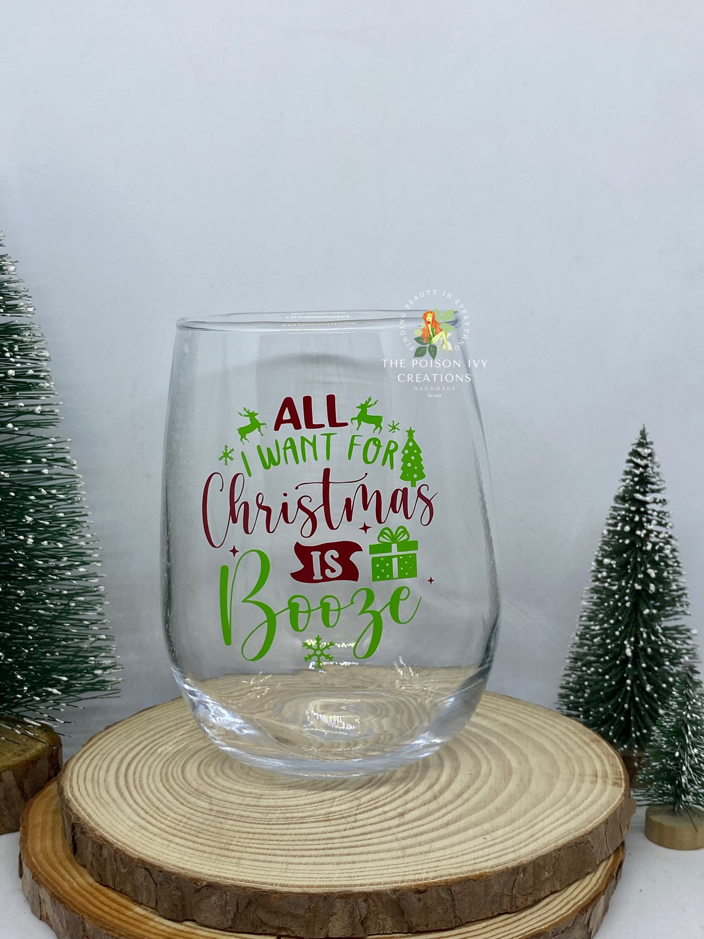 All I want for Christmas Glass