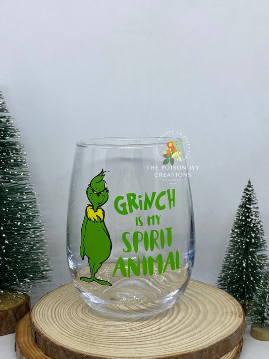 Grinch is my spirit animal Glass