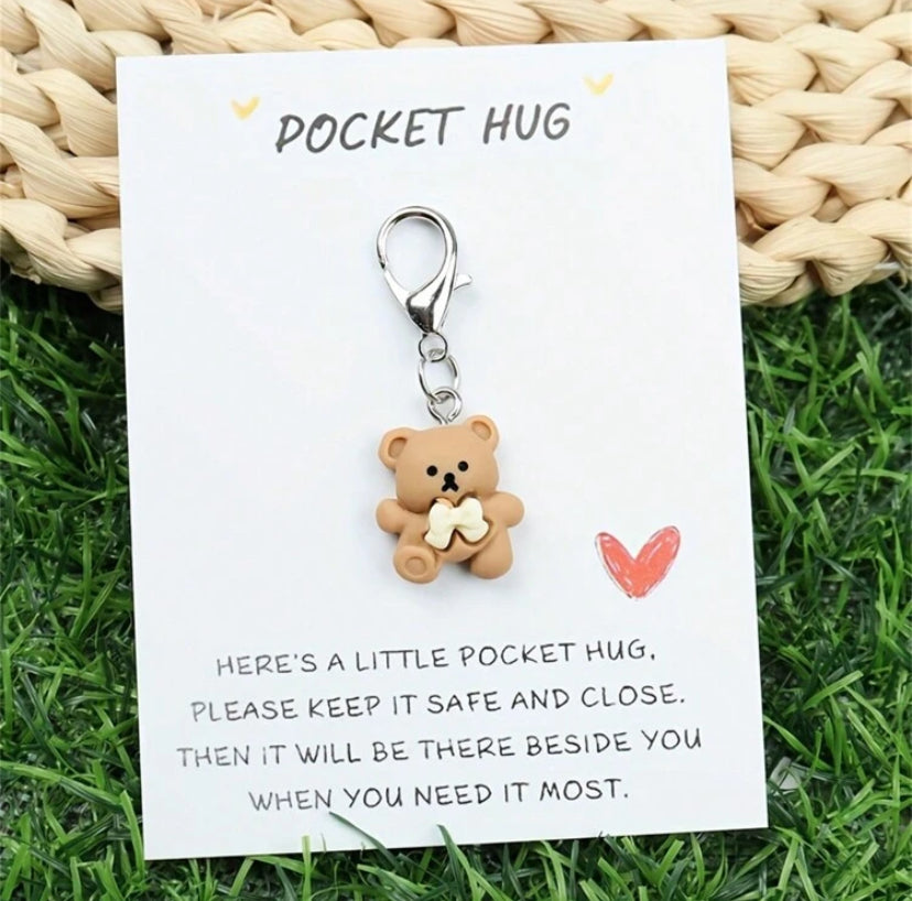 Pocket Hug Bear Keyring