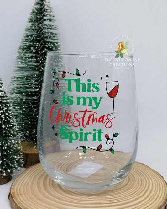 My Christmas Spirit Glass