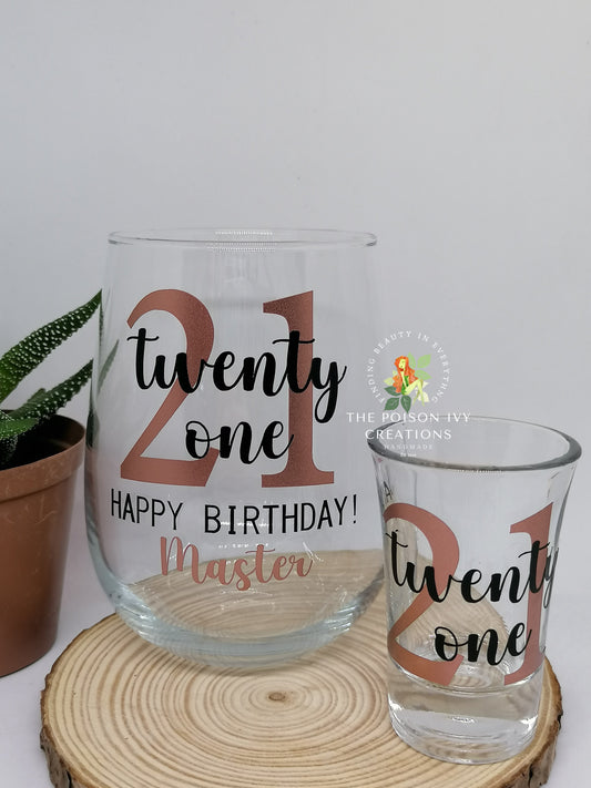 Birthday Glassware