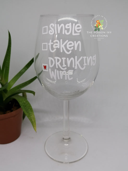 Drinking Wine Glass