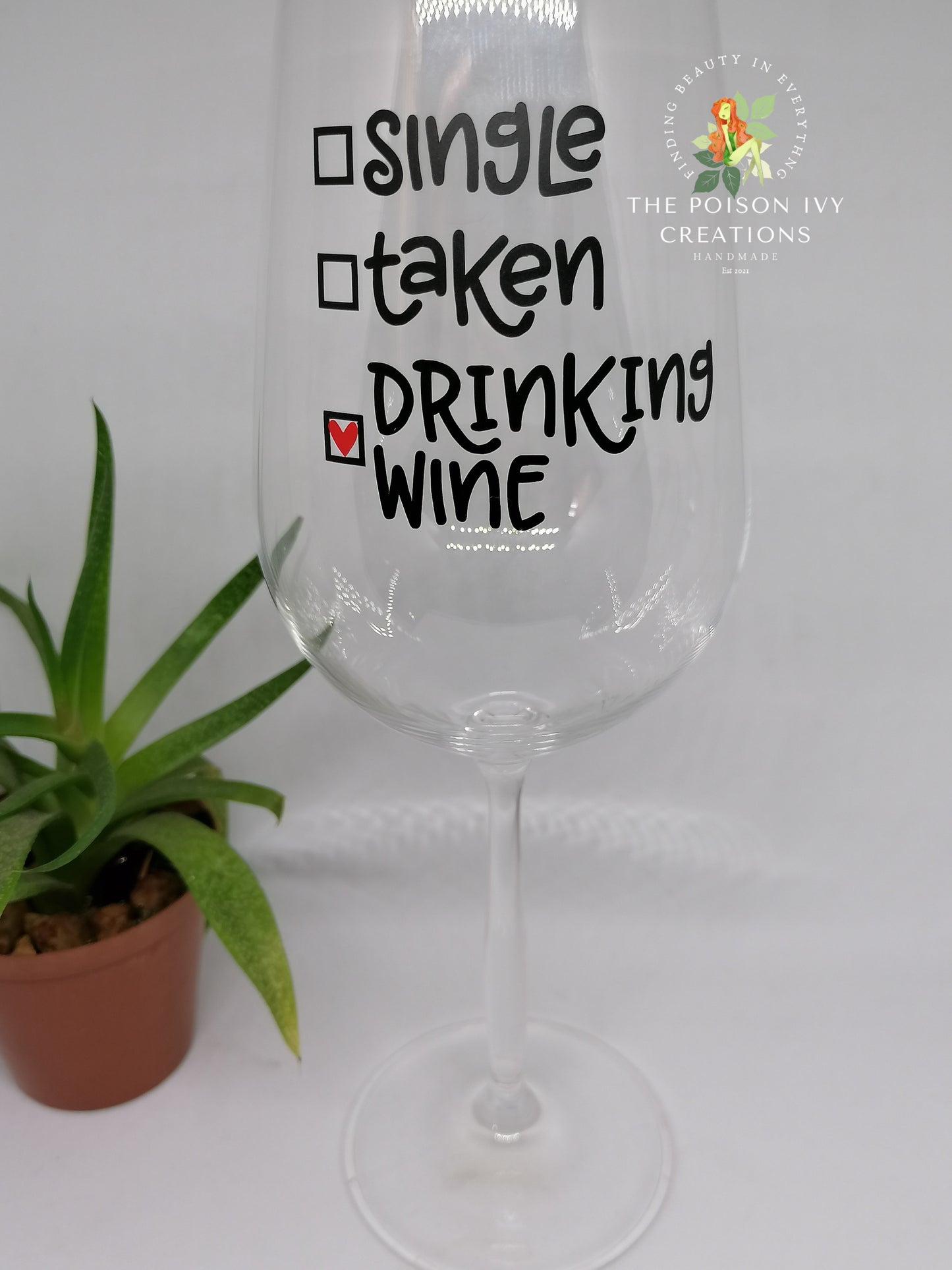 Drinking Wine Glass