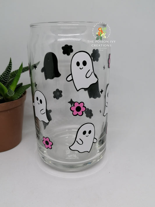 Cute Ghost Can Glass