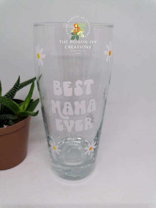 Best Mom glassware