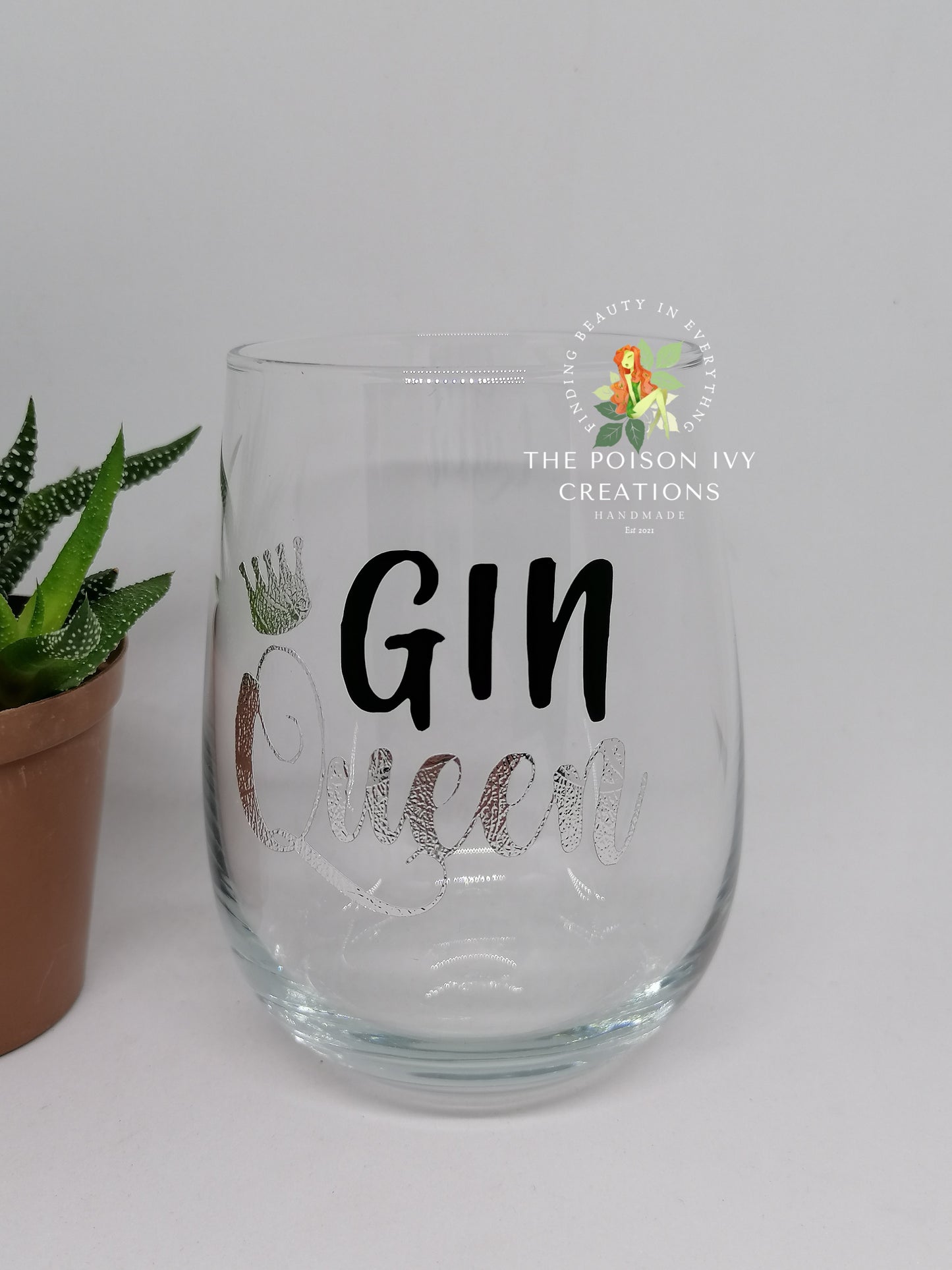 Gin Queen Stemless Glass