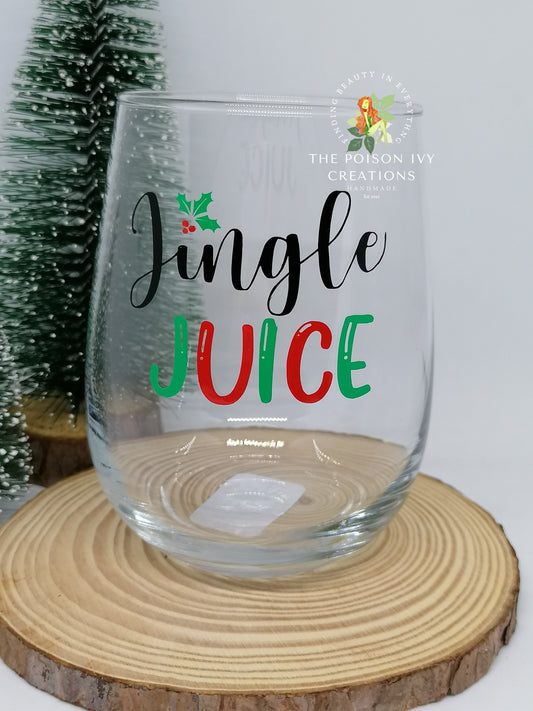 Jingle Juice glassware