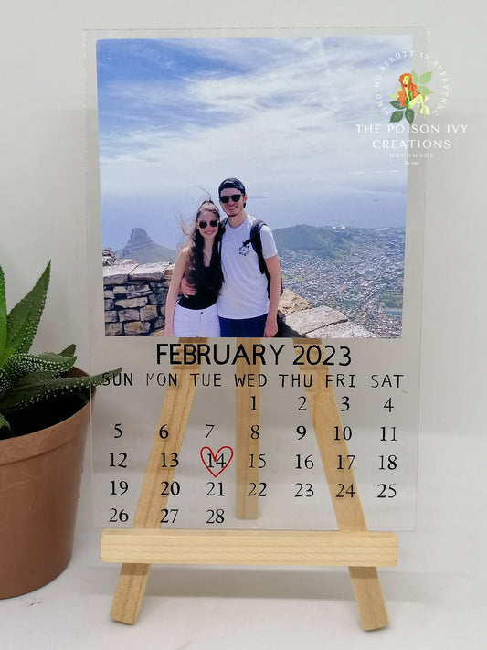 Personalized Calendar Acrylic Plaque