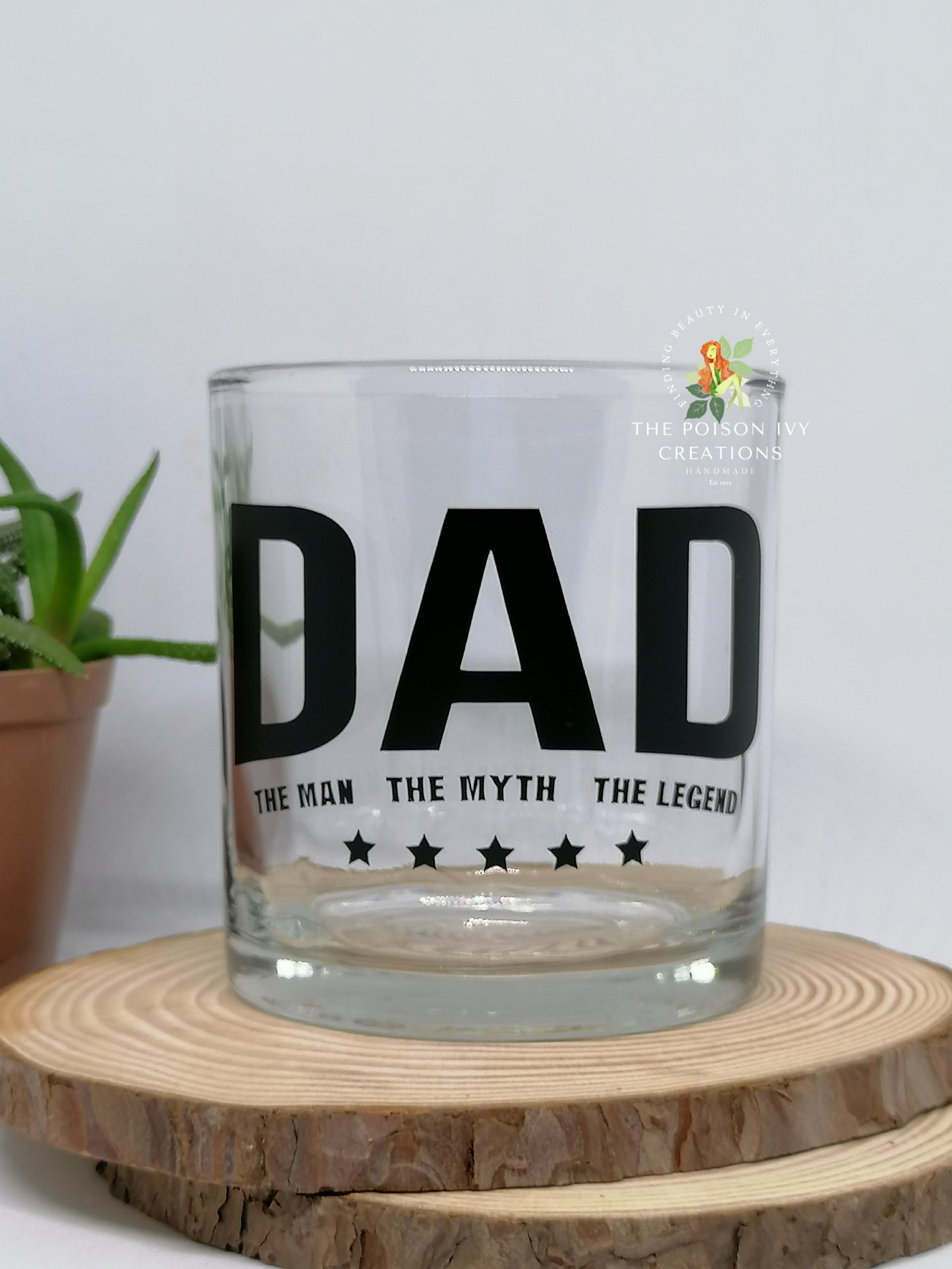 DAD whiskey glass