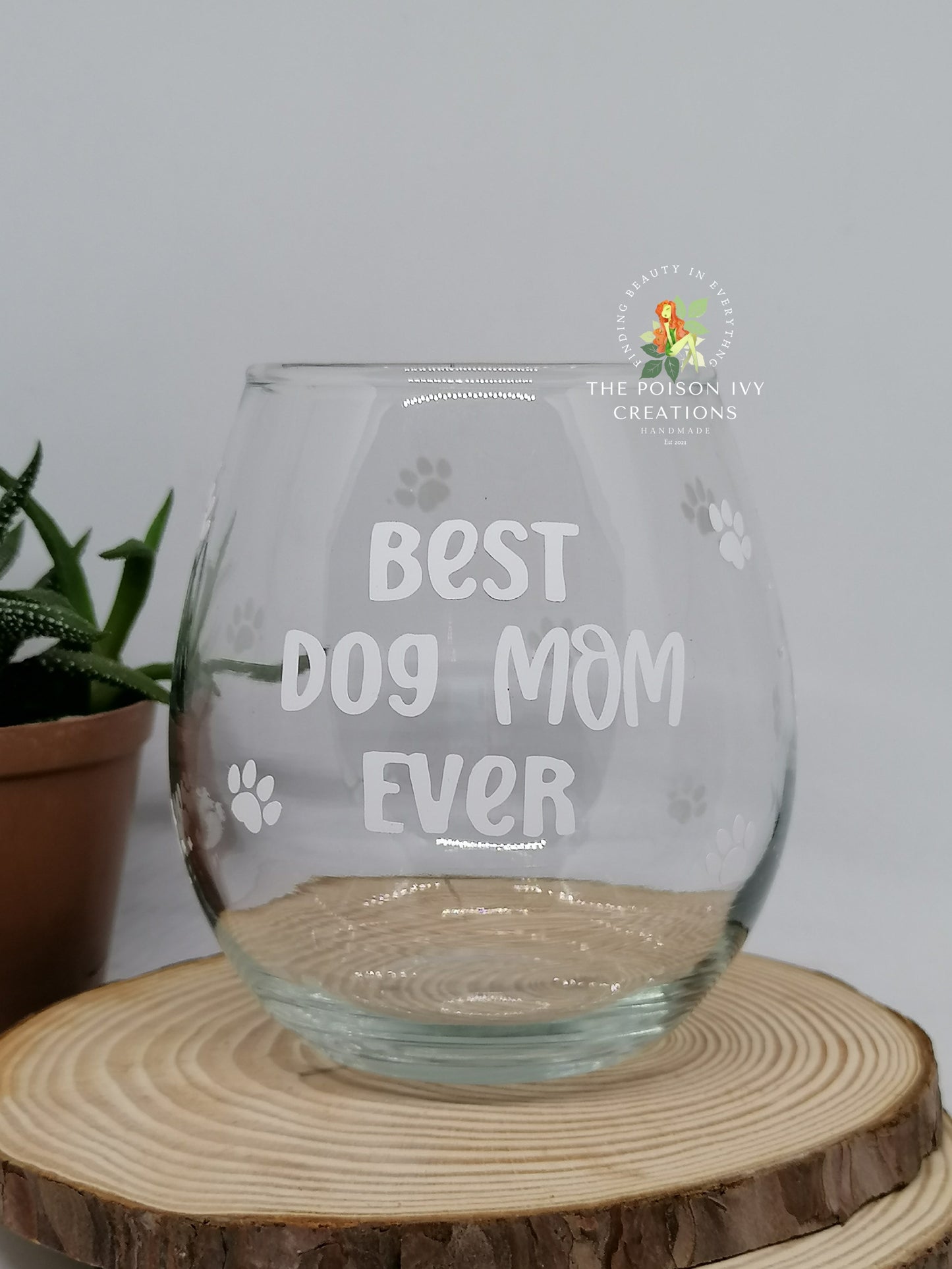 Best Dog Mom/Dad Glass