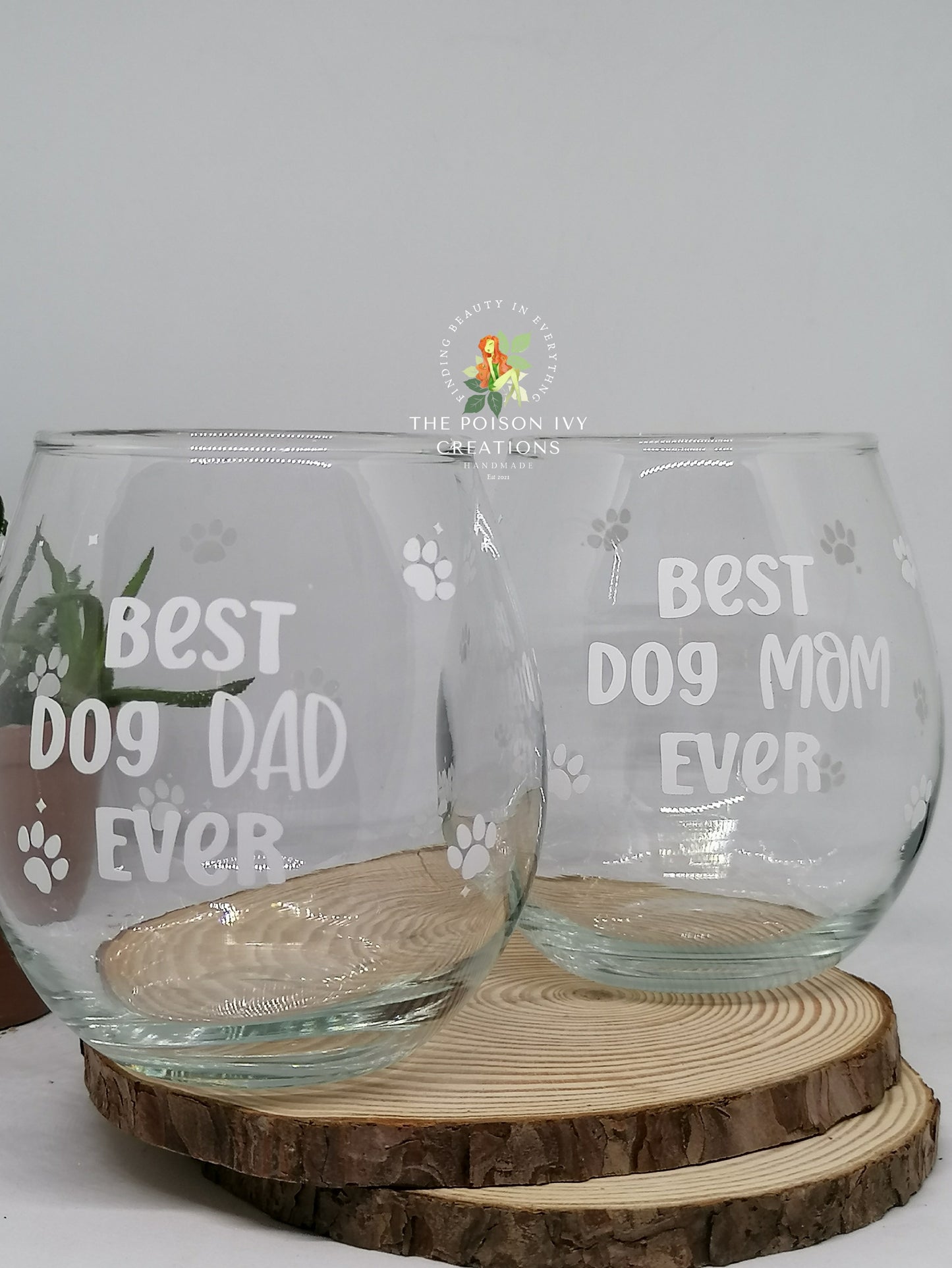 Best Dog Mom/Dad Glass