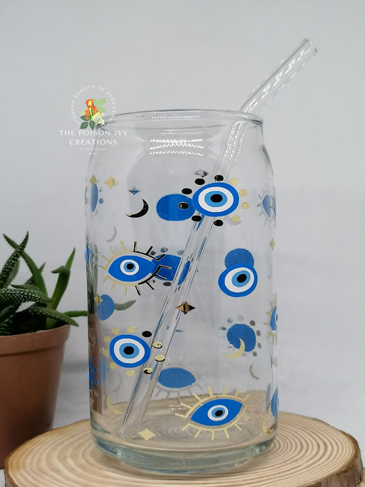 Evil Eye Can Glass