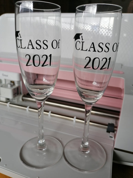 Graduation Champaign Glasses