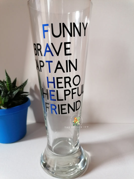 Father Beer Glass