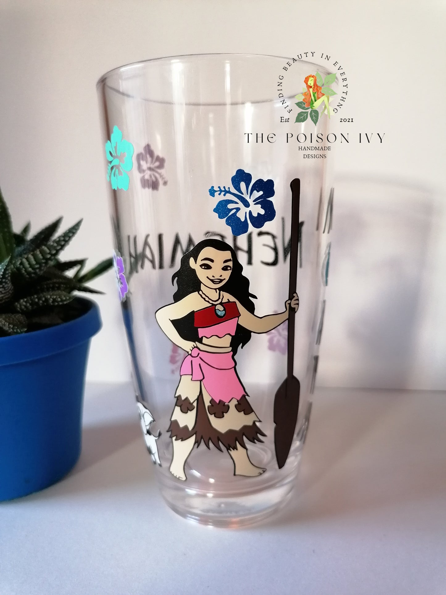 Personalized Moana Glass