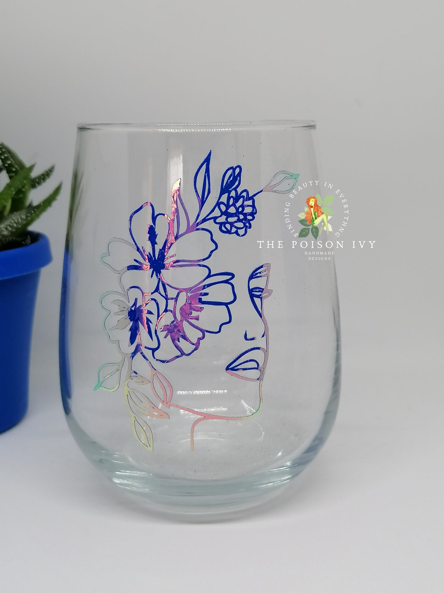 Feminine Flower Glass