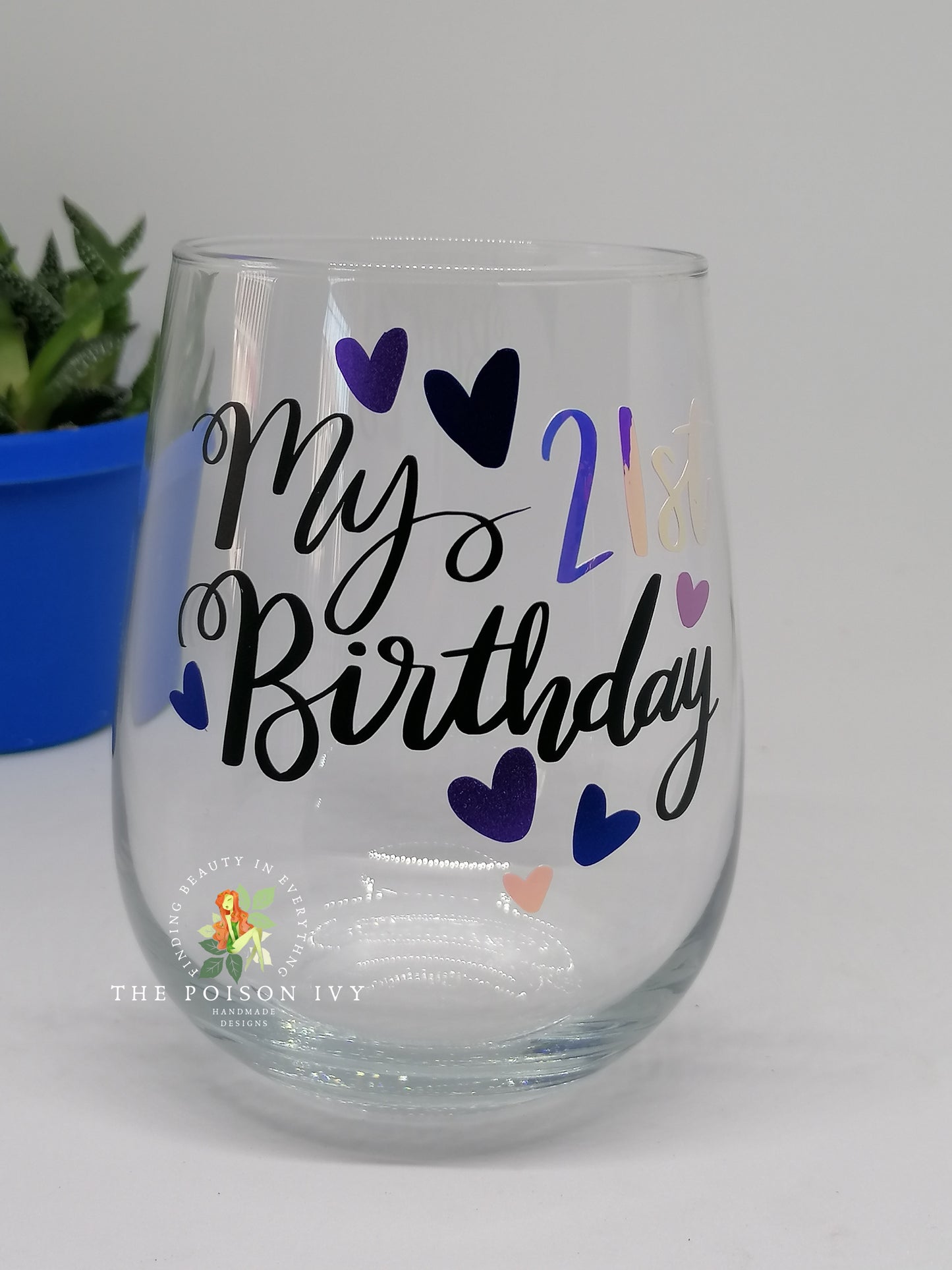 My 21st Birthday Glass