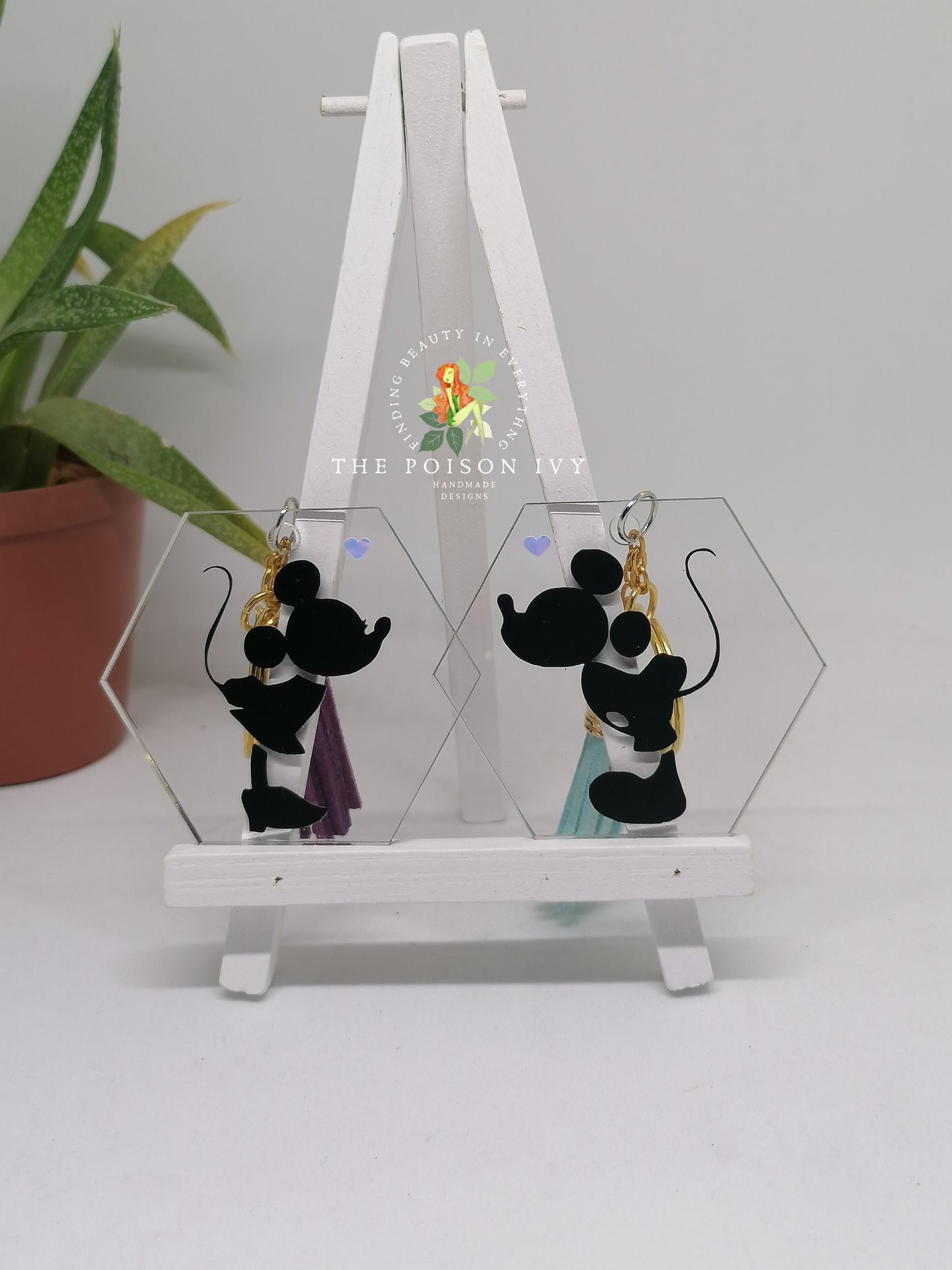 Mini & Mickey Keyring Set