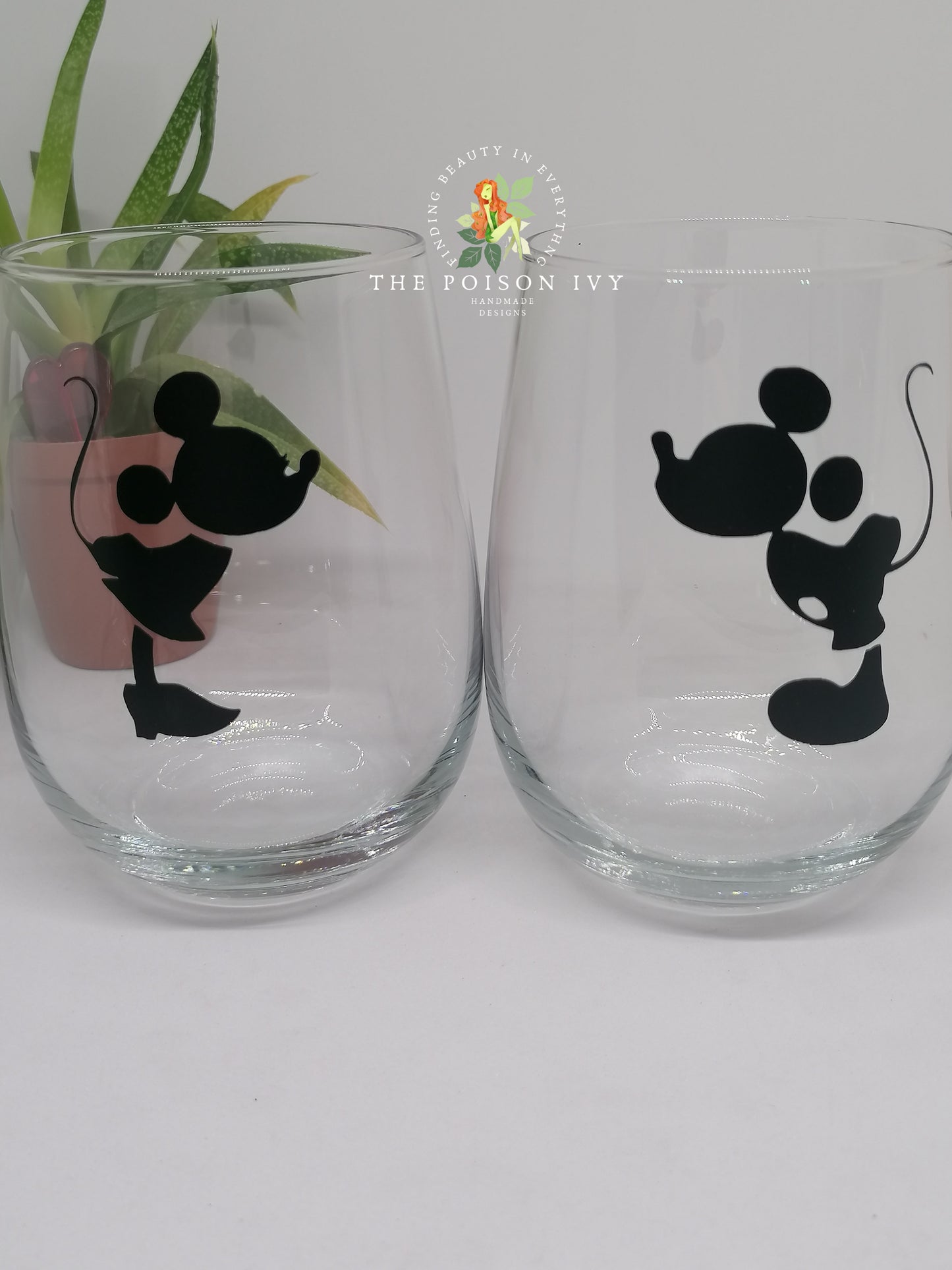 Mickey & Minnie Glass Set