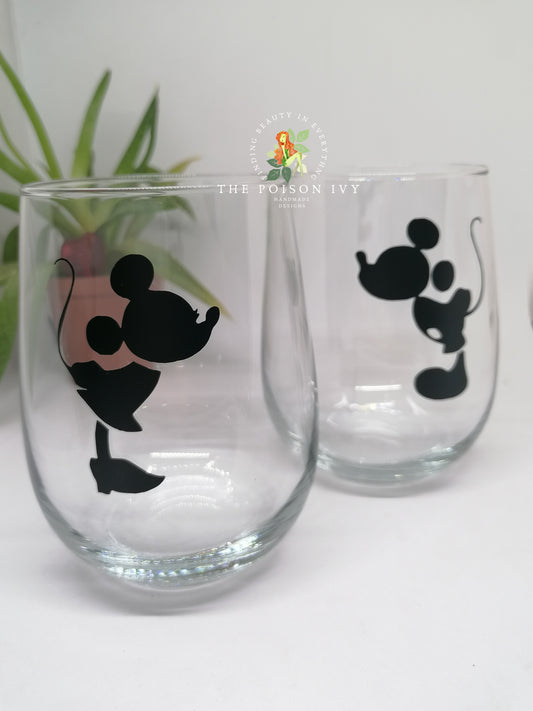 Mickey & Minnie Glass Set