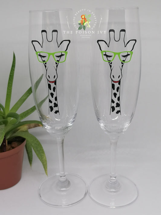 Giraffe Champagne Flute