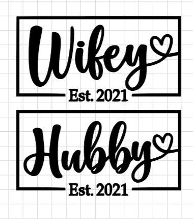 Hubby & Wifey Glasses