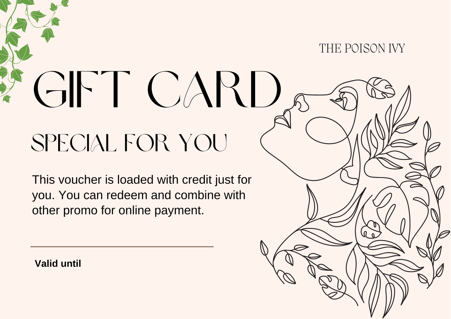 The Poison Ivy Gift Cards